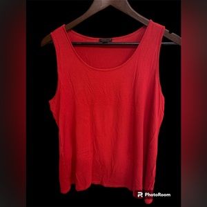 J Jill Wearever Layering Tank, Petite Medium, red
